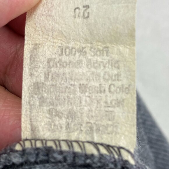 Vintage Royal Knight V Neck Men M Long Sleeve Pullover Sweater Gray - Picture 4 of 10